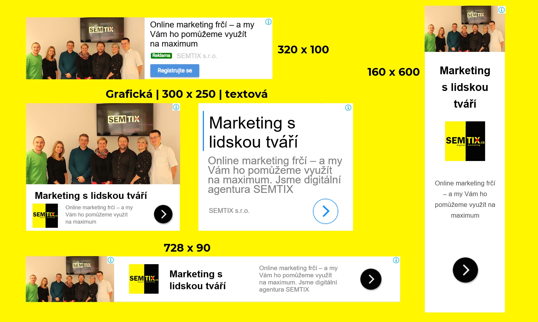 Ukázka responzivní reklamy