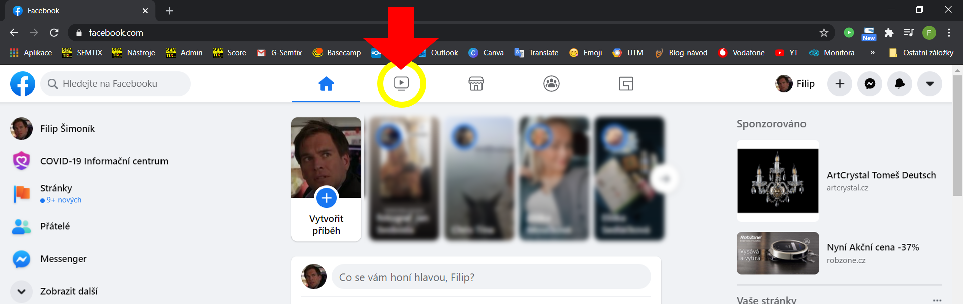 Facebook Watch se dostal na 2. nejvýznamnější pozici